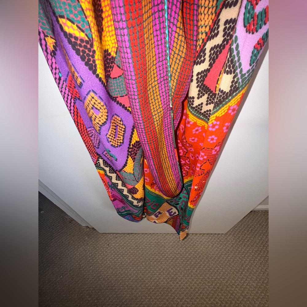 FARM RIO  Dotted Patch Scarf Jumpsuit SIZE: SMALL - Picture 9 of 13